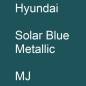 Preview: Hyundai, Solar Blue Metallic, MJ.